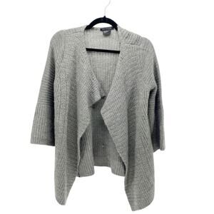 Armani Exchange wool blend waterfall open cardigan soft cozy size XS neutral